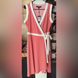 Tommy Hilfiger Coral colored Wrap Dress NWT size 10